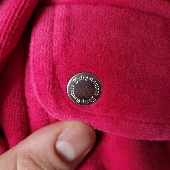 Iconic Juicy Couture Plus Size 1X Velour Track Pants Hot Pink Y2K Barbiecore - Picture 6 of 11